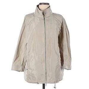 Lafayette 148 New York Shimmer Windbreaker in Tan
